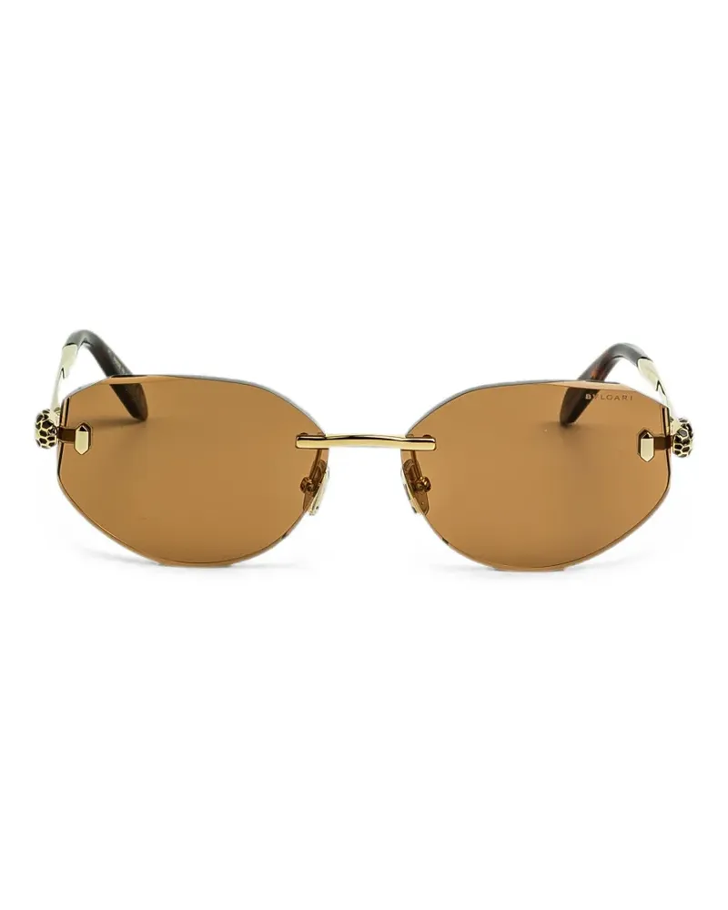Bulgari Serpenti rimless sunglasses - Gold Gold