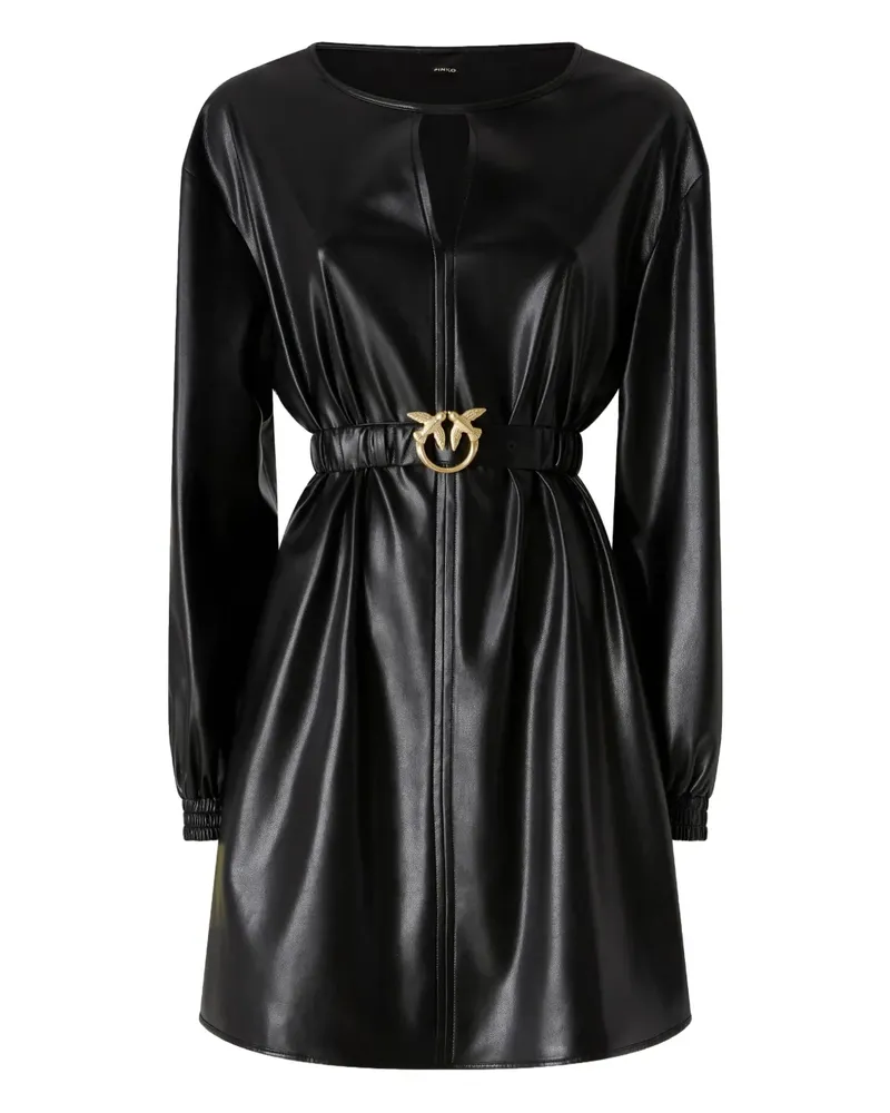Pinko Love Birds Minikleid - Schwarz Schwarz