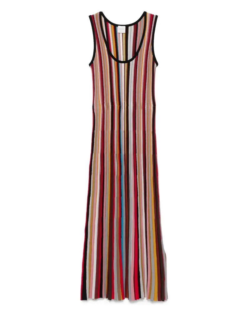 Paul Smith Geripptes Strickkleid mit Streifen - Schwarz Schwarz