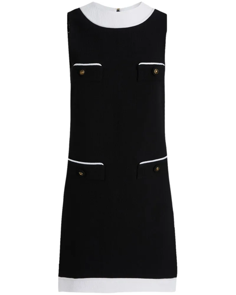 Moschino Zweifarbiges Kleid - Schwarz Schwarz