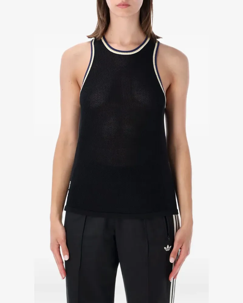 adidas Y-3 Wales Bonner knit tank top - Schwarz Schwarz