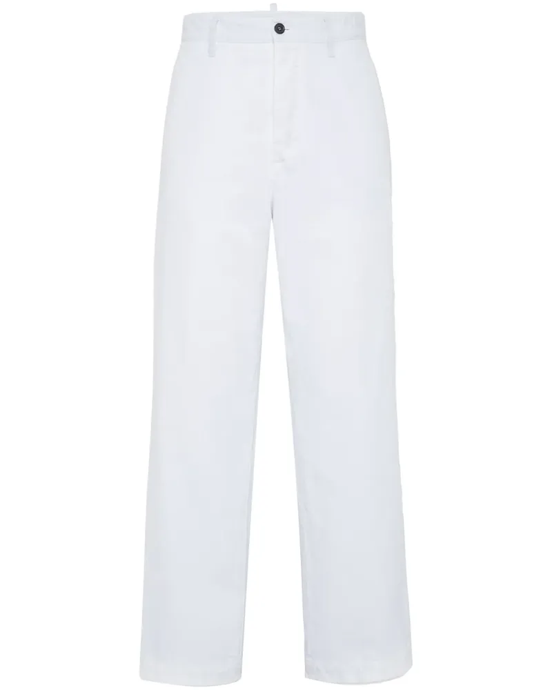 Dsquared2 Hose mit geradem Bein - Weiß Weiß