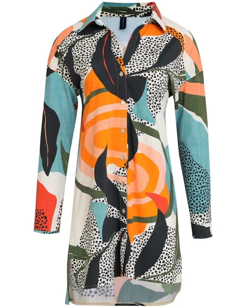 Lygia & Nanny Meline Hemd mit Print - Blau Blau