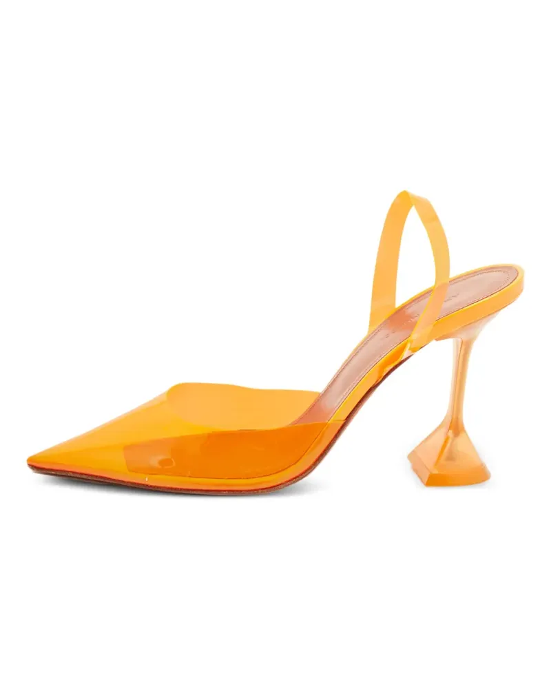 Amina Muaddi Holli Slingback-Pumps - Orange Orange