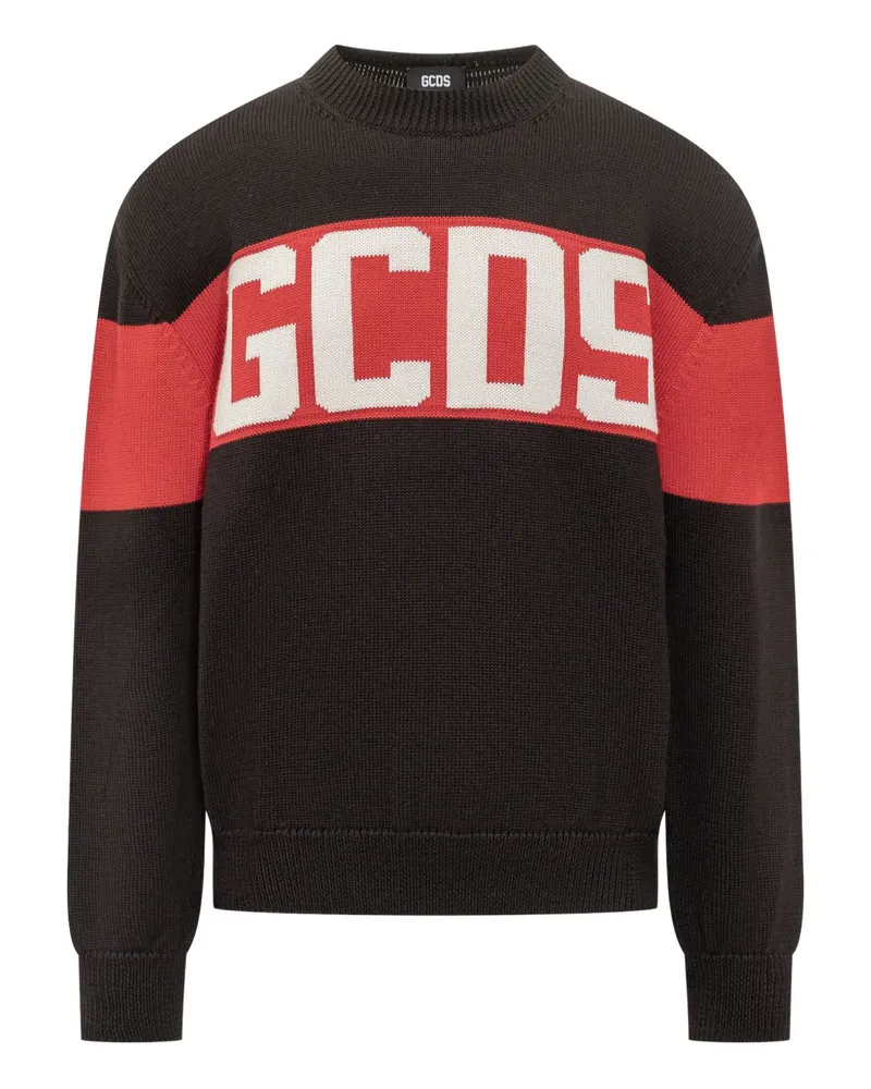 GCDS logo sweatshirt - Schwarz Schwarz