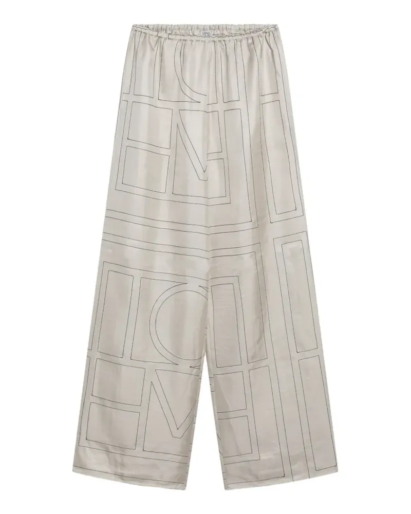 Totême Monogram pajamas trousers - Nude Nude