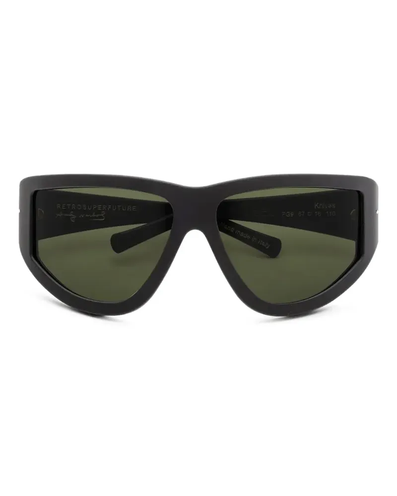 RETROSUPERFUTURE Andy Warhol Knives Sonnenbrille - Schwarz Schwarz