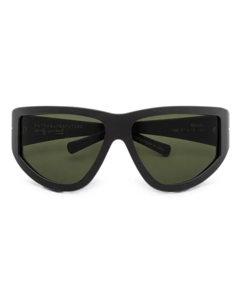 RETROSUPERFUTURE Andy Warhol Knives sunglasses - Schwarz Schwarz