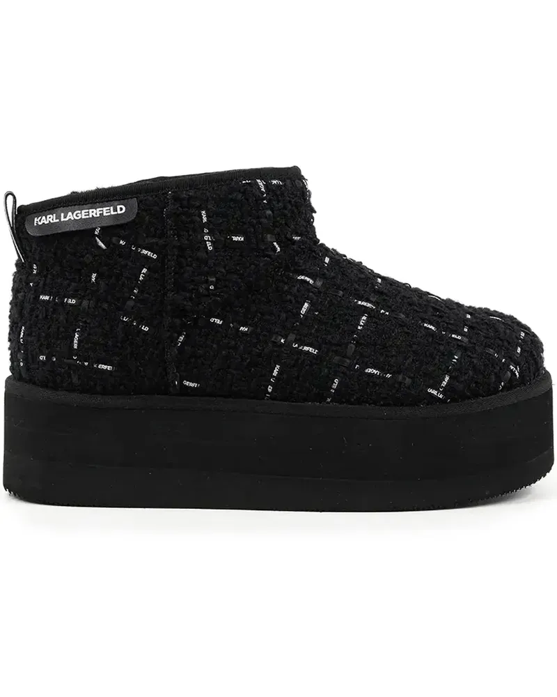 Karl Lagerfeld Thermo Stiefel mit Plateau - Schwarz Schwarz