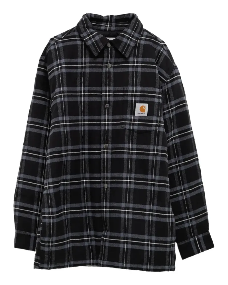 Carhartt WIP Baird Jacke mit Karomuster - Schwarz Schwarz