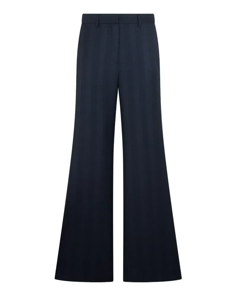 Blazé Milano Karierte Wide-Leg-Hose - Blau Blau