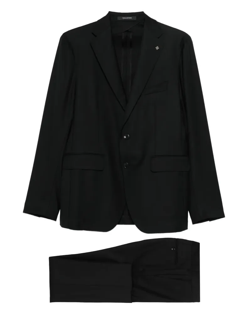 Tagliatore Anzug mit Klappentasche - Schwarz Schwarz
