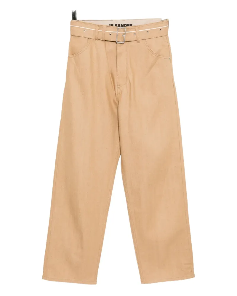 Jil Sander Jeans mit Gürtel - Nude Nude