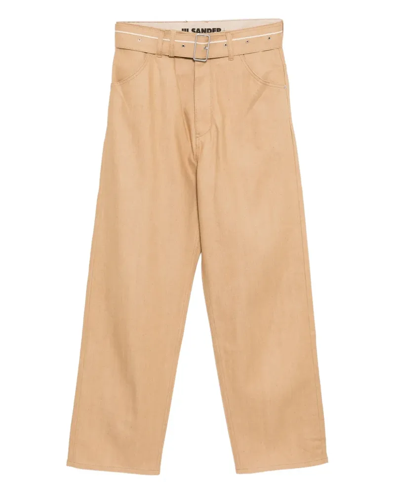 Jil Sander Jeans mit Gürtel - Nude Nude