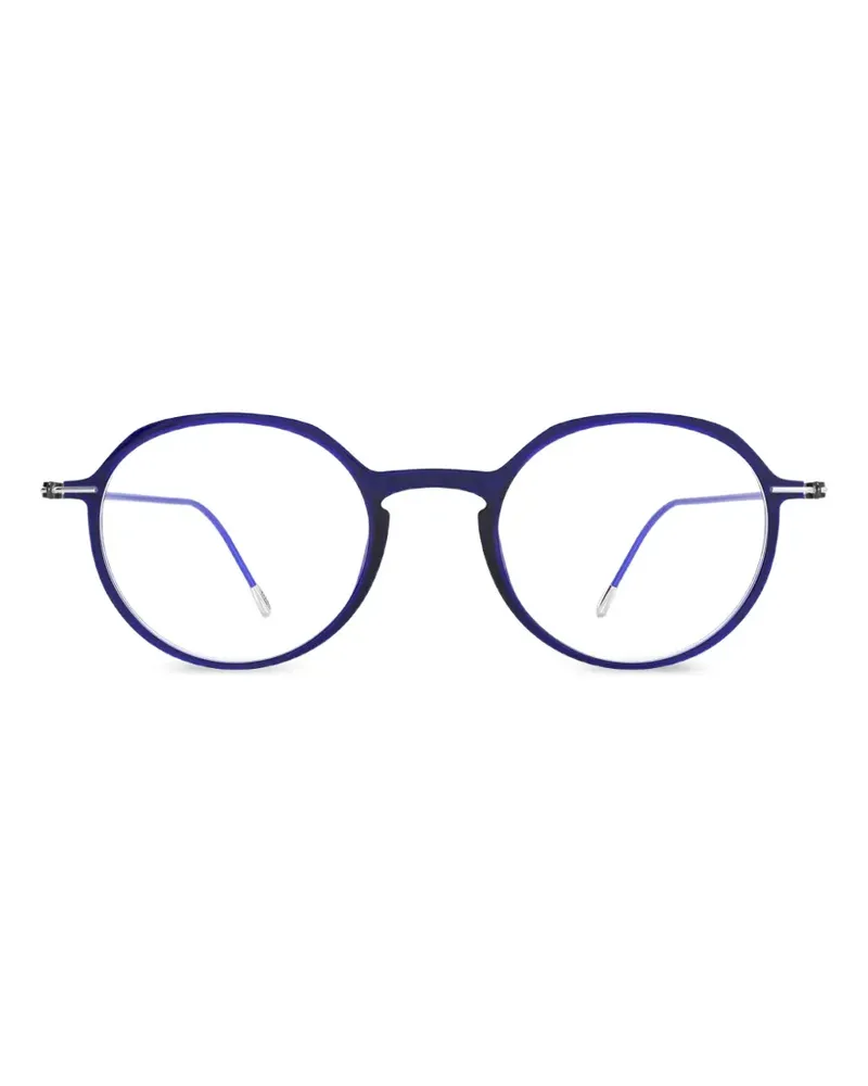 Silhouette Lite Spirit round-frame glasses - Blau Blau