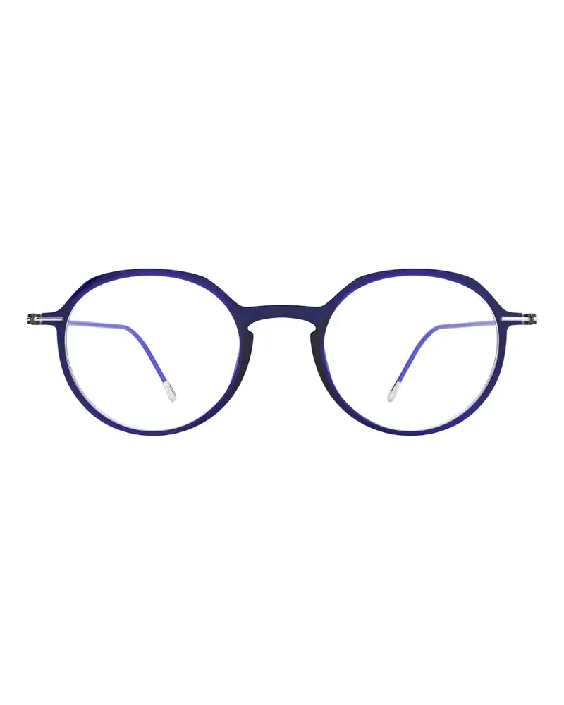 Silhouette Lite Spirit round-frame glasses - Blau Blau