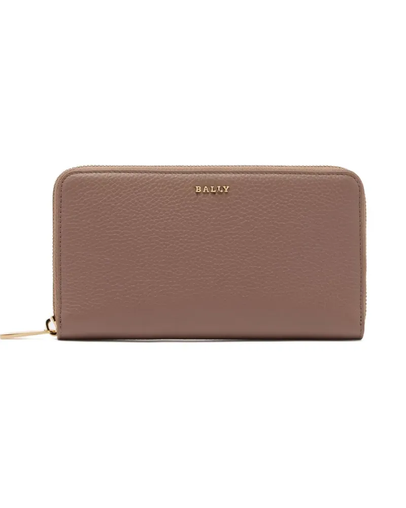 Bally Portemonnaie mit gekörntem Logo - Nude Nude