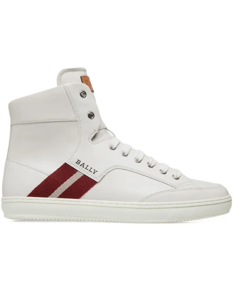 Bally High-Top-Sneakers mit Lederband - Weiß Weiß