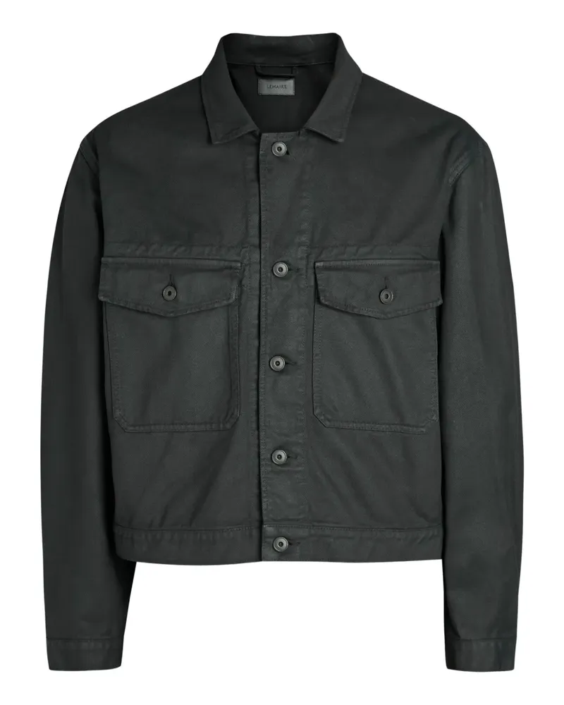 Christophe Lemaire Jacke mit Klappentasche - Schwarz Schwarz