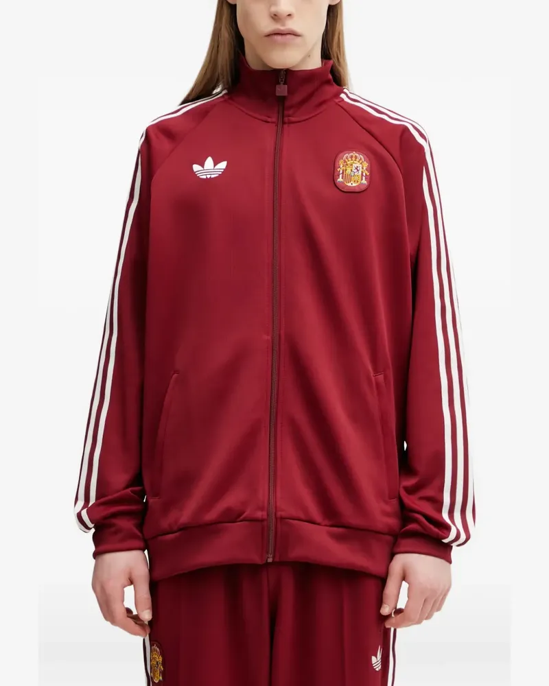 adidas Spain Originals logo-embroidered track jacket - Rot Rot