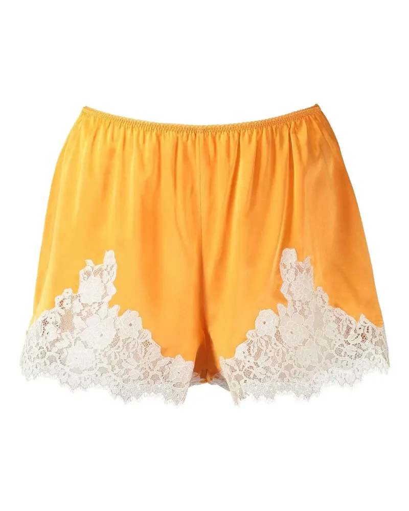 DÔEN Iona Minishorts mit Spitzenbesatz - Orange Orange