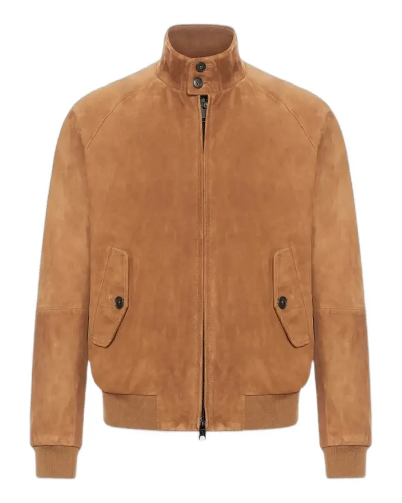 Baracuta G9 Harrington suede jacket - Braun Braun