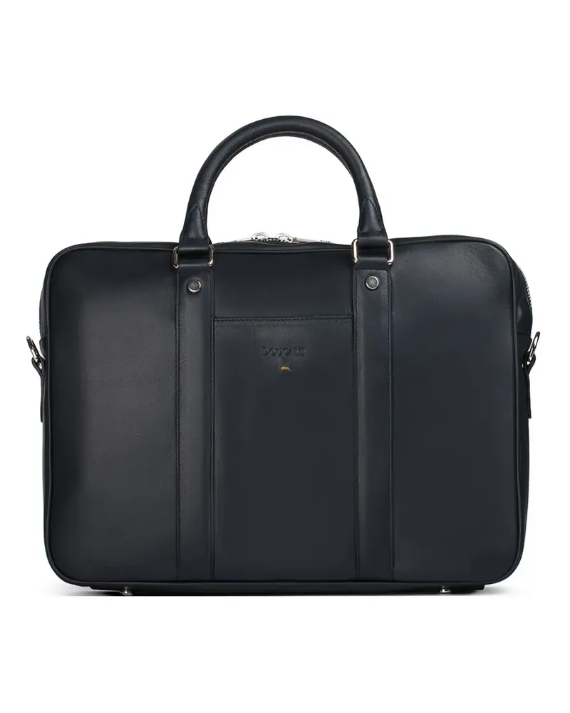 Doucal´s top-handle leather briefcase - Blau Blau