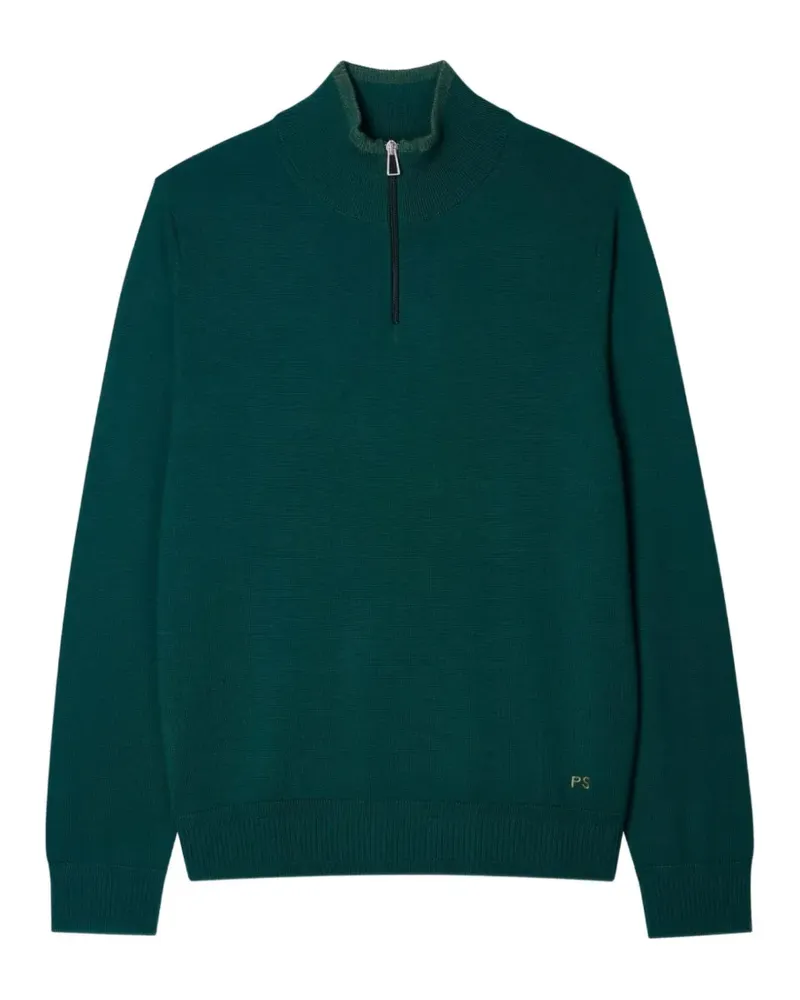 Paul Smith Stehkragen-Pullover mit Reißverschluss - Grün Grün