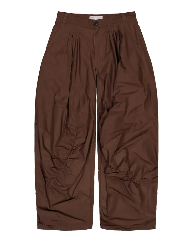 Walter van Beirendonck Geraffte Cargo 3000 Cargohose - Braun Braun