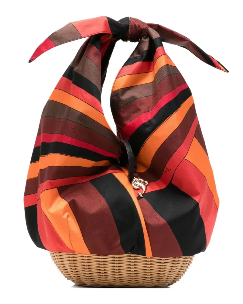 Emilio Pucci scarf-knot tote bag - Orange Orange
