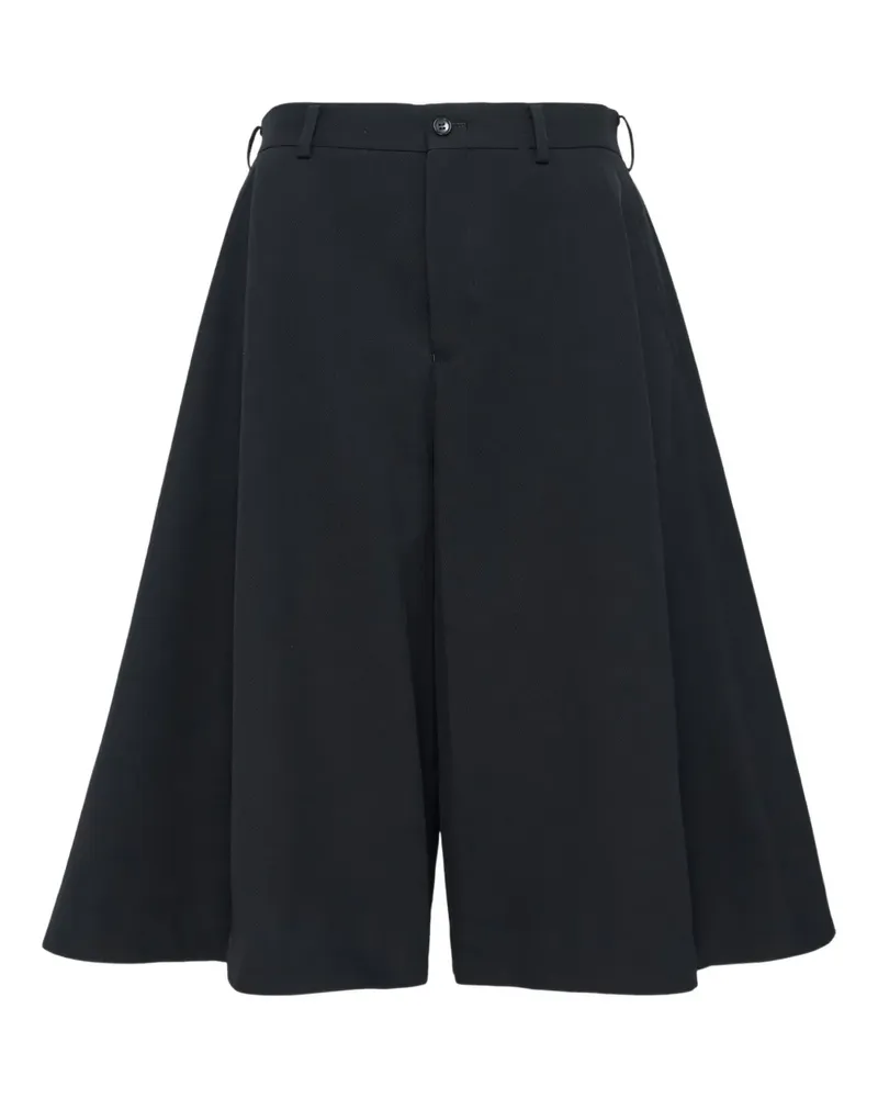 Comme des Garçons Shorts mit Abnähern - Schwarz Schwarz