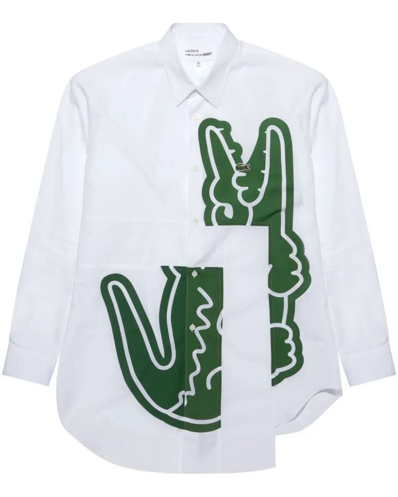 Comme des Garçons Hemd mit Logo-Stickerei - Weiß Weiß