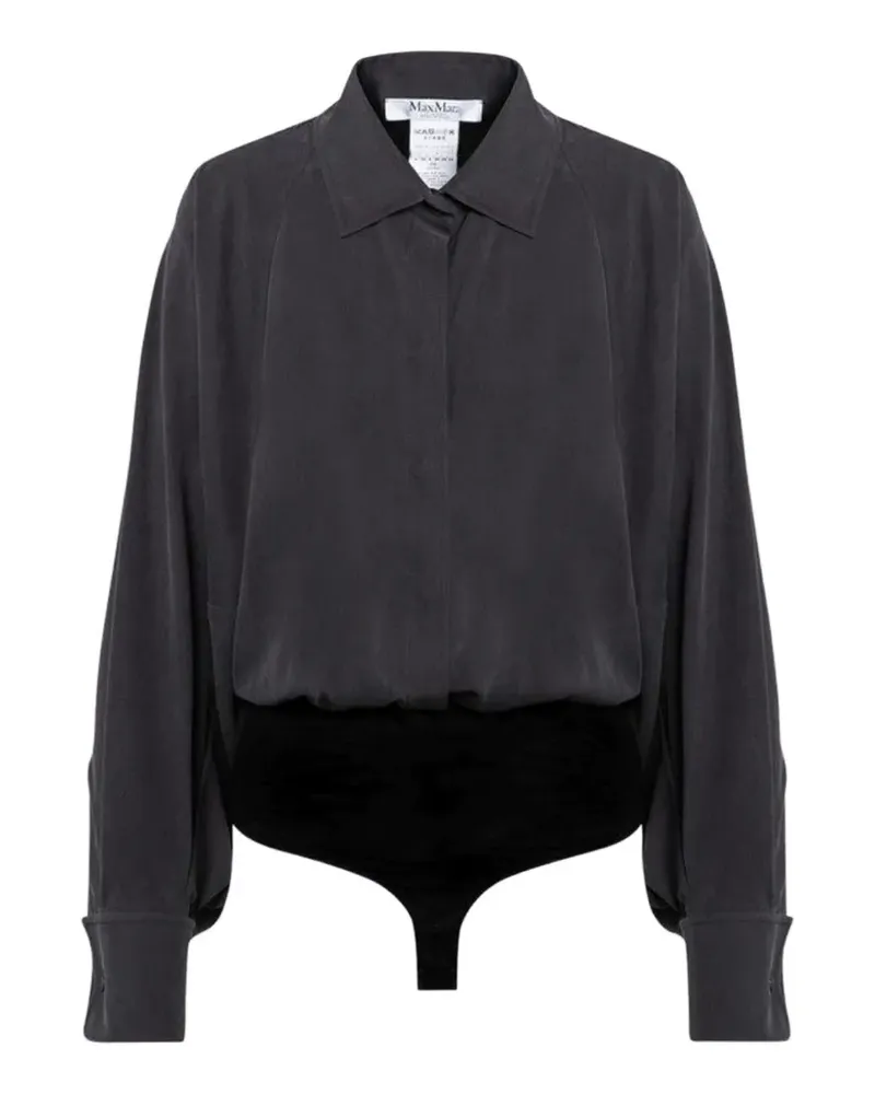 Max Mara Tempo long-sleeve bodysuit - Grau Grau