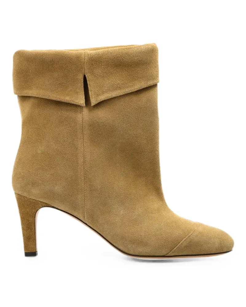 Isabel Marant Eldra suede ankle boots - Nude Nude