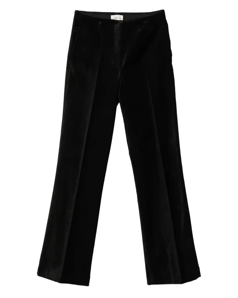forte_forte velvet-finish trousers - Schwarz Schwarz