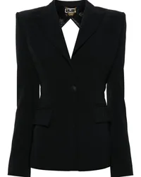 Elisabetta Franchi Krepp-Blazer mit Cut-Out Schwarz