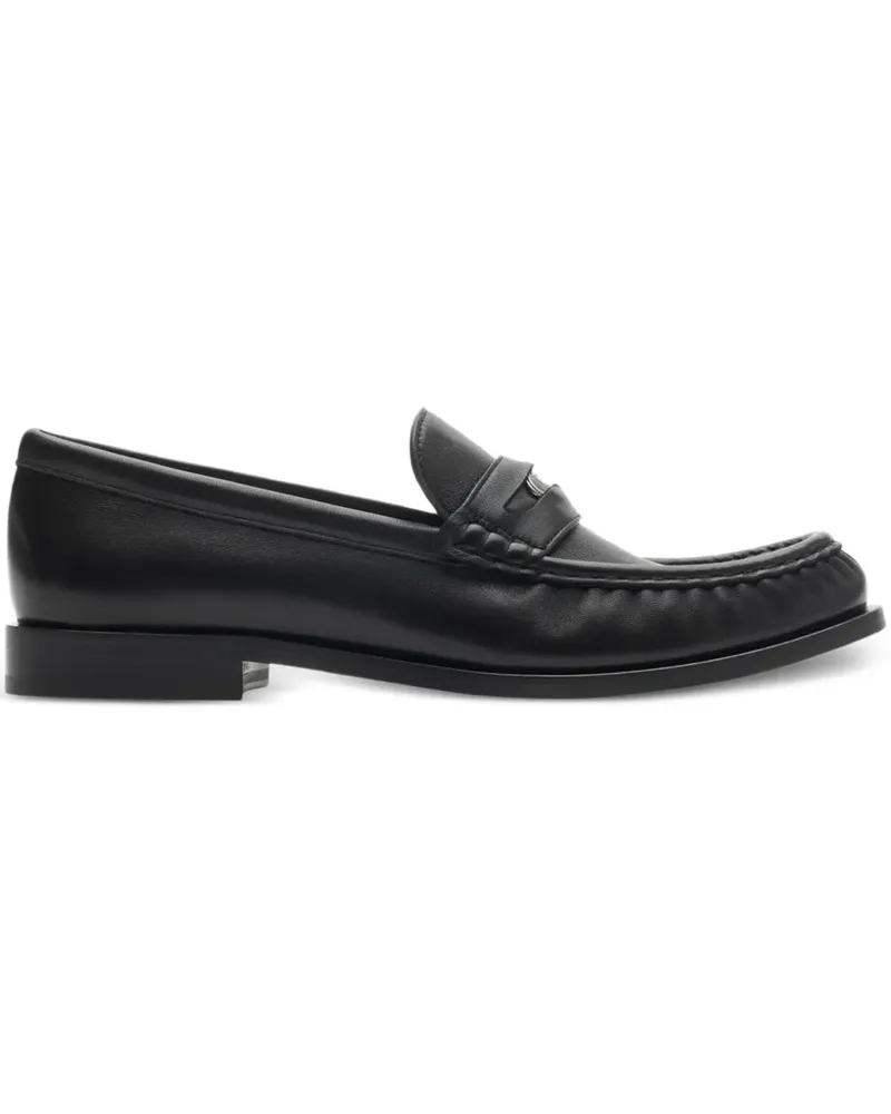 Burberry Penny-Loafer mit Ritteremblem - Schwarz Schwarz