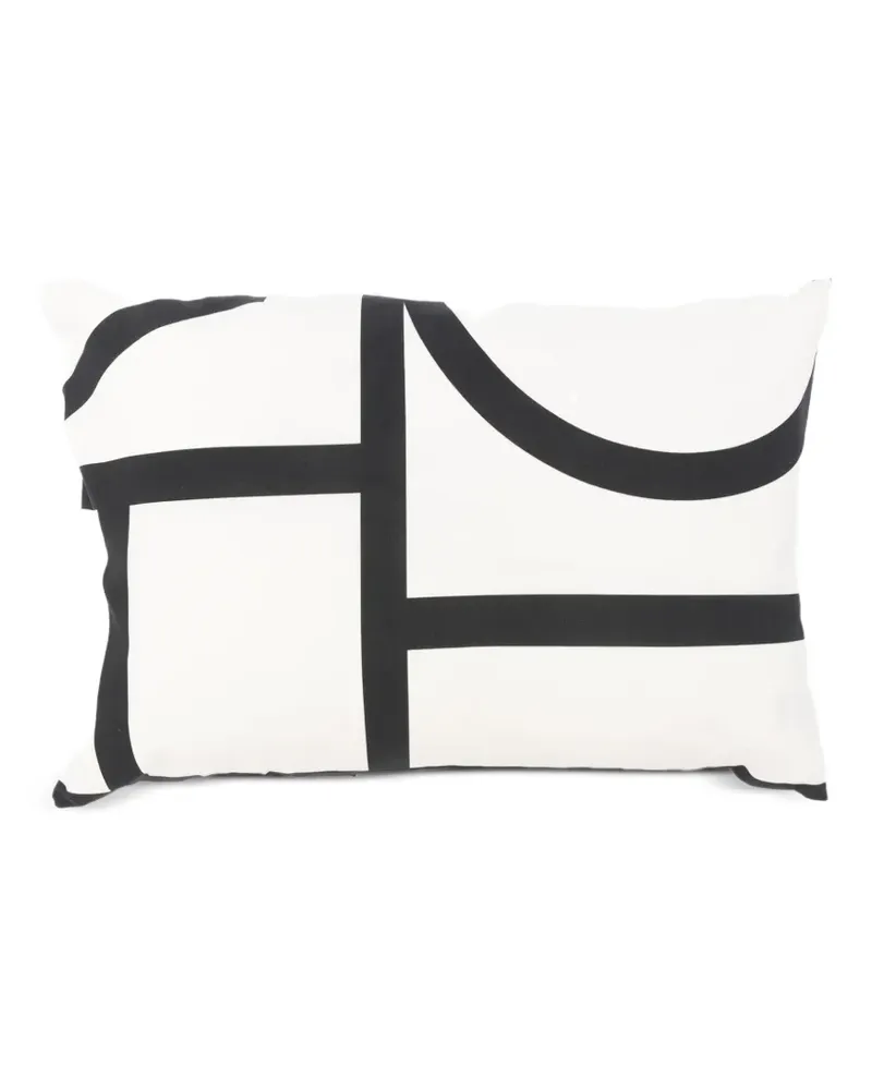 Totême Kissen mit geometrischem Print - Nude Nude