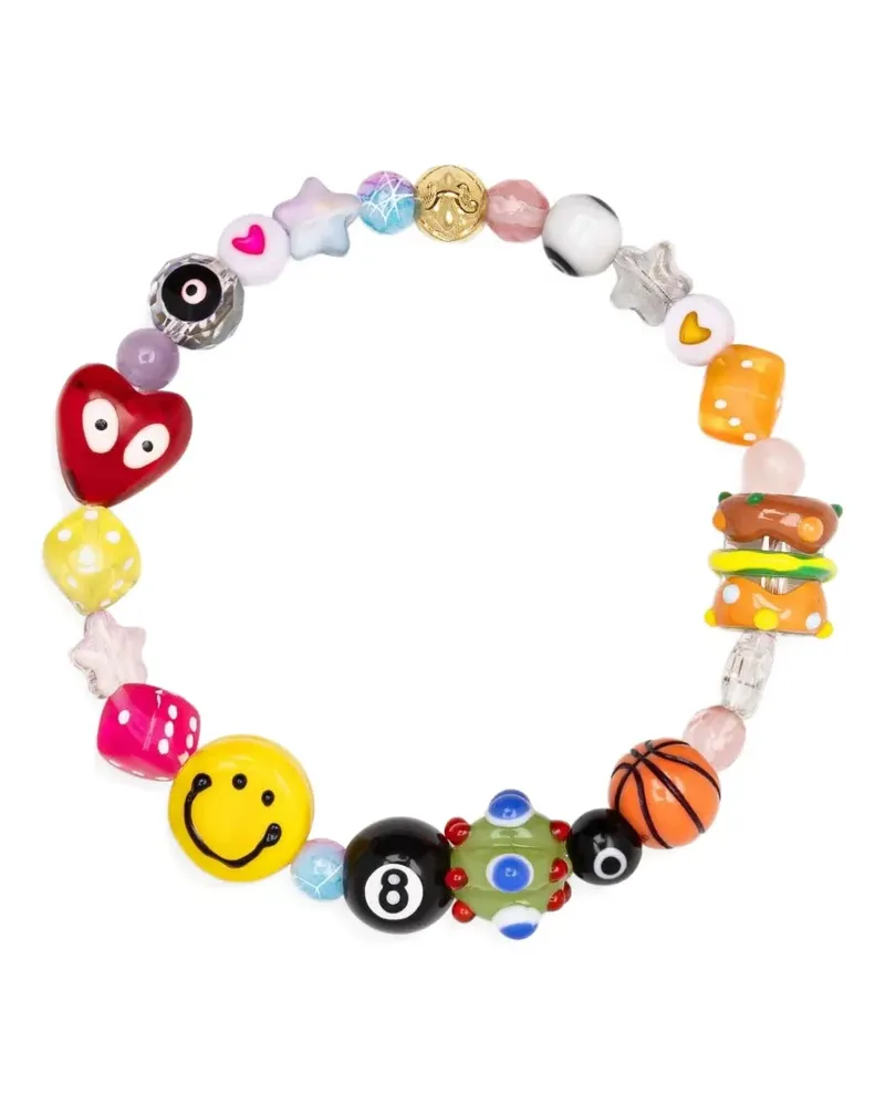 Nialaya Happy Life pearl beaded bracelet - Weiß Weiß