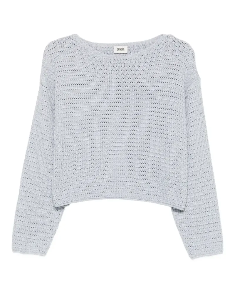 Drykorn Imenia open-knit sweater - Blau Blau