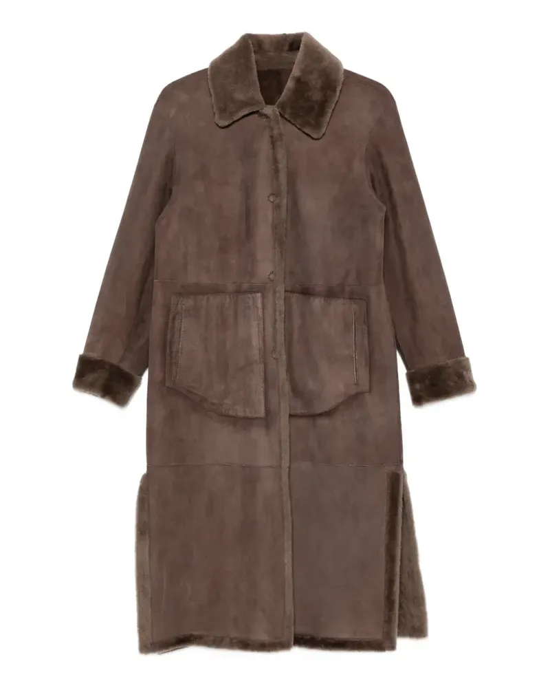 Manzoni 24 long-sleeves coat - Braun Braun