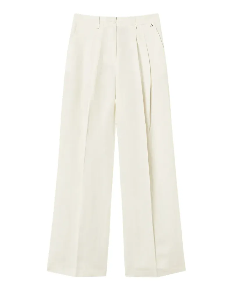 Twin-Set high-rise palazzo pants - Weiß Weiß