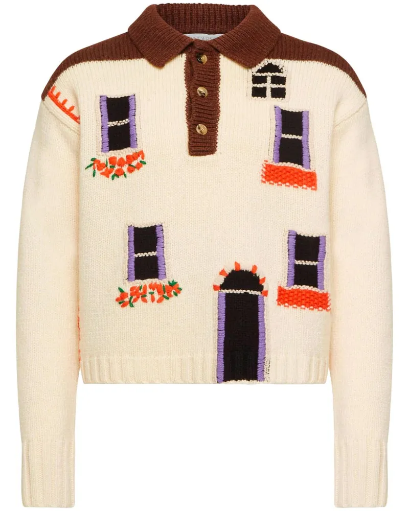J.W.Anderson House Pullover - Weiß Weiß