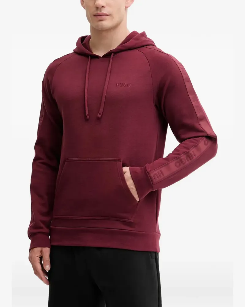 HUGO BOSS Hoodie mit Logo-Ärmel - Rot Rot