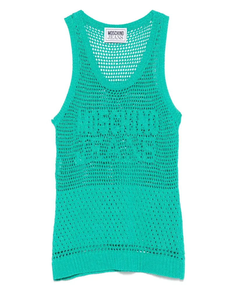 Moschino Locker gestricktes Tanktop - Grün Grün