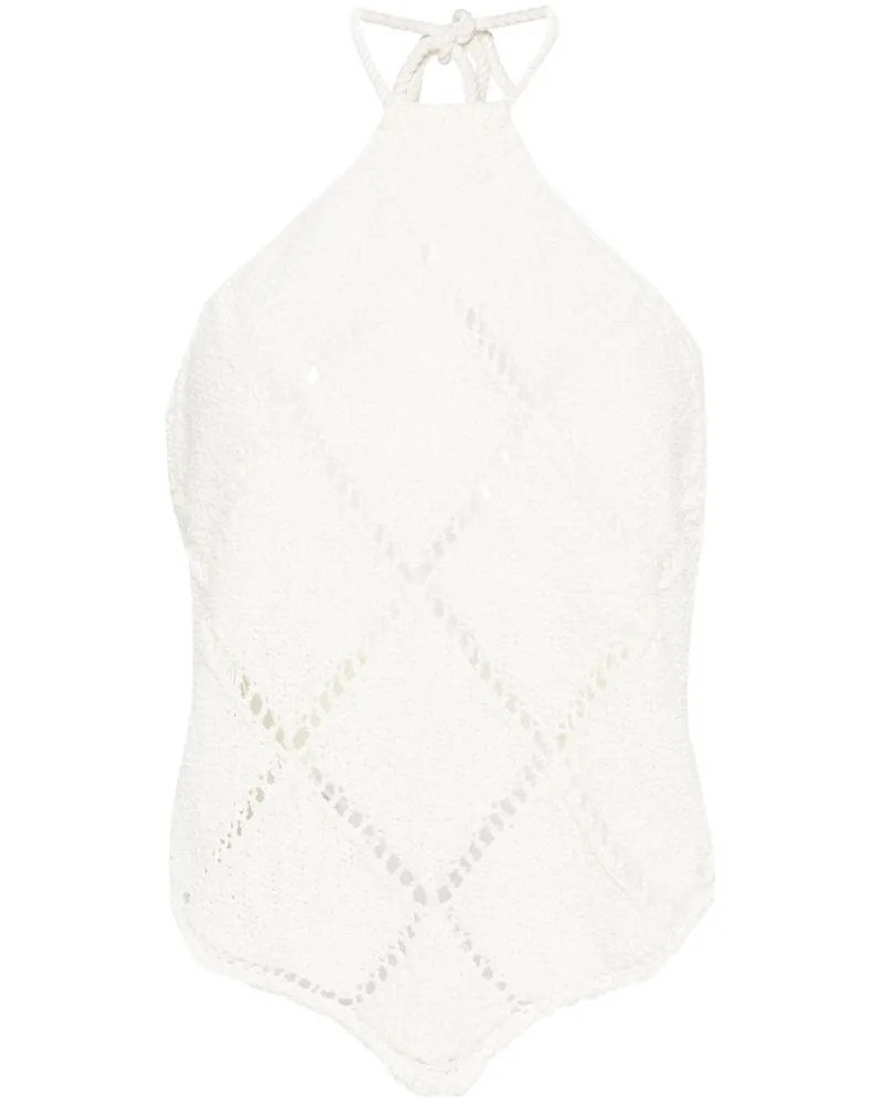 Twin-Set Top mit Muster - Nude Nude