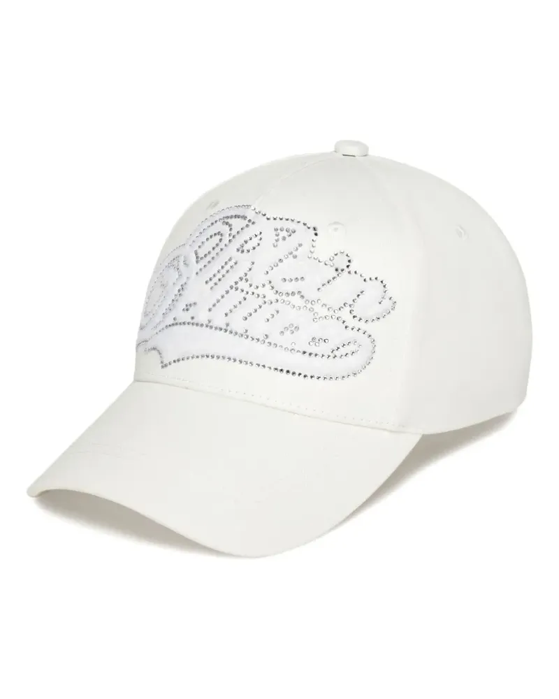 Philipp Plein Baseballkappe mit Strass - Weiß Weiß