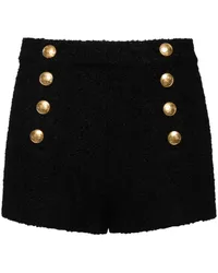 Cynthia Rowley Bardot Bouclé-Shorts Schwarz