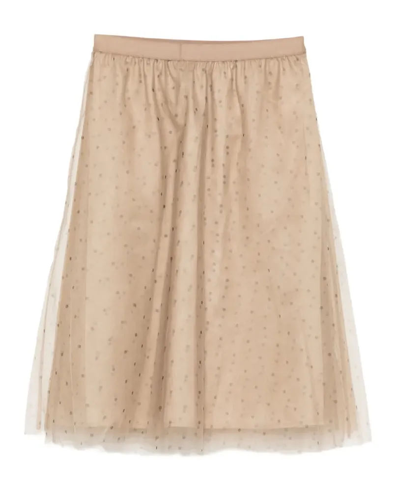 JNBY Gepunkteter Midirock - Nude Nude