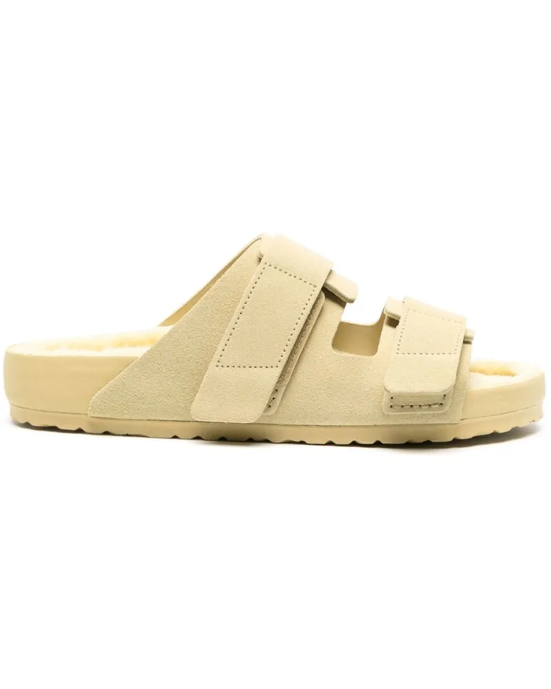Birkenstock x Tekla Uji Sandalen aus Wildleder - Nude Nude